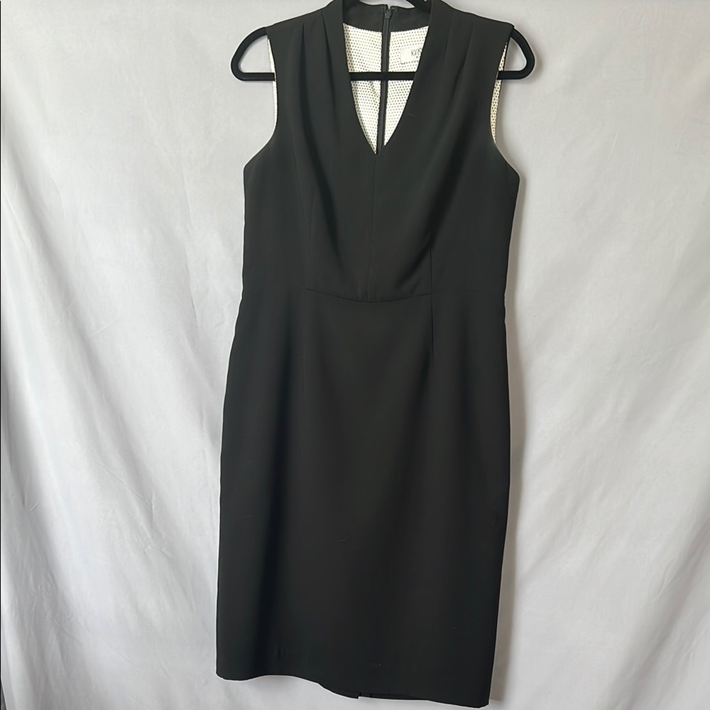 Kasper v neck sleeveless midi dress | size 8